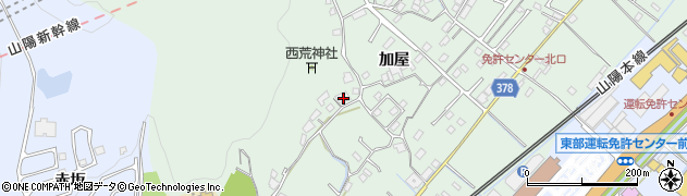 広島県福山市津之郷町加屋375周辺の地図