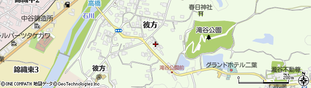 大阪府富田林市彼方156周辺の地図