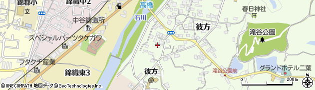 大阪府富田林市彼方106周辺の地図