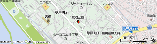 鷹取公園周辺の地図