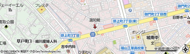 広島県福山市野上町周辺の地図