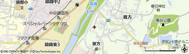 大阪府富田林市彼方105周辺の地図