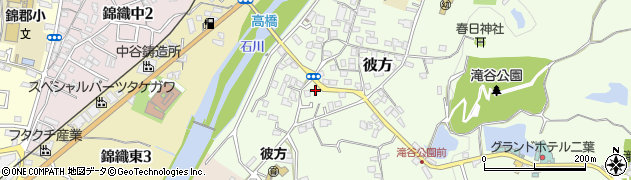 大阪府富田林市彼方130周辺の地図