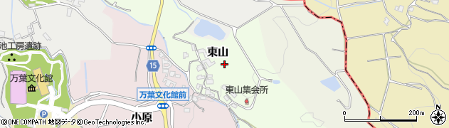 奈良県明日香村（高市郡）東山周辺の地図