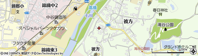 大阪府富田林市彼方114周辺の地図