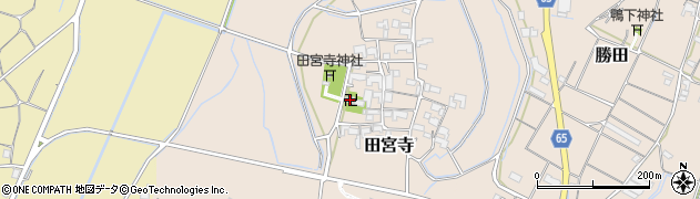 富向山田宮寺周辺の地図
