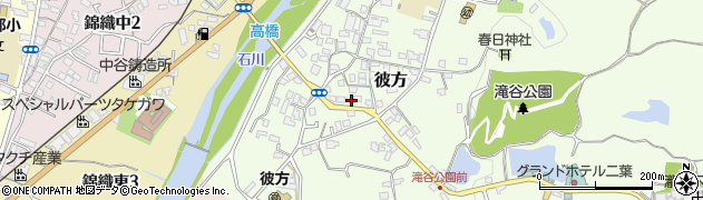 大阪府富田林市彼方468周辺の地図