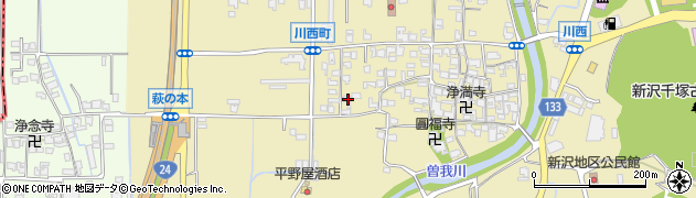 奈良県橿原市川西町340-8周辺の地図
