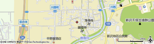 奈良県橿原市川西町431周辺の地図