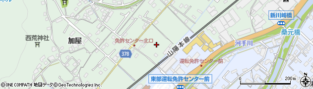 広島県福山市津之郷町加屋77周辺の地図