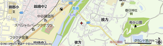 大阪府富田林市彼方117周辺の地図