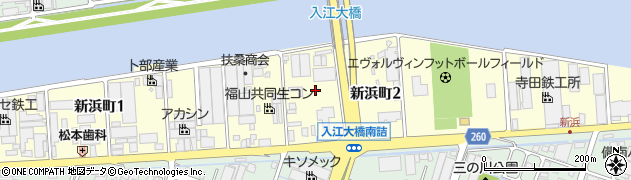 広島県福山市新浜町周辺の地図