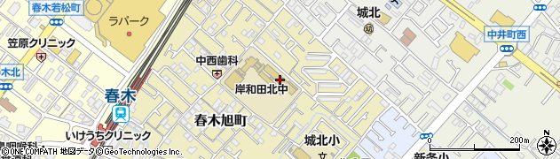 岸和田市立北中学校周辺の地図