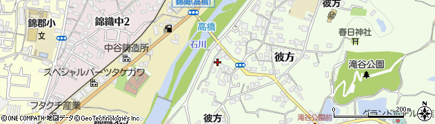 大阪府富田林市彼方116周辺の地図