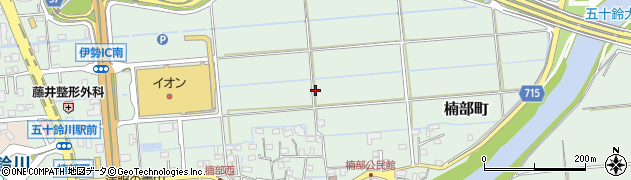 三重県伊勢市楠部町周辺の地図