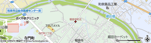 観音寺町北周辺の地図