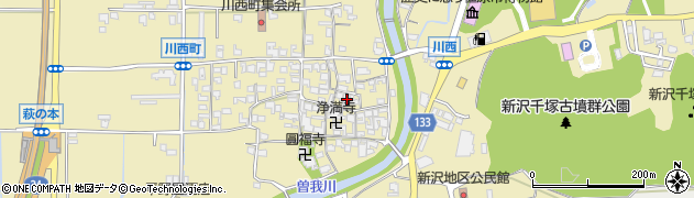 奈良県橿原市川西町374周辺の地図