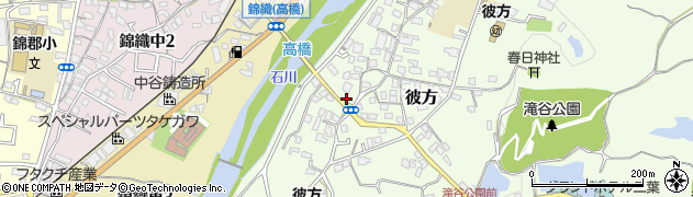 大阪府富田林市彼方483周辺の地図