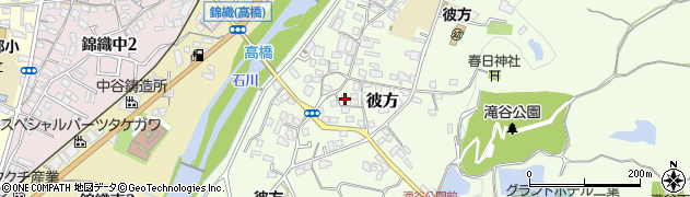 大阪府富田林市彼方463周辺の地図