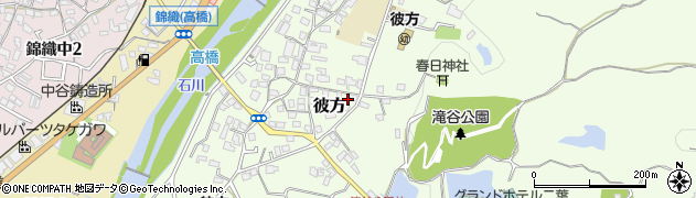 大阪府富田林市彼方448周辺の地図