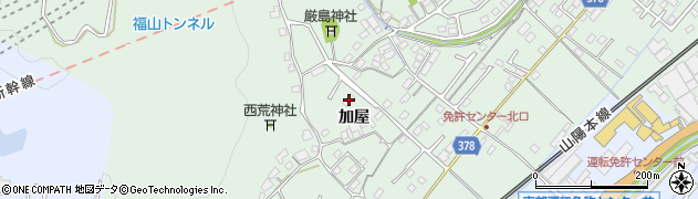 広島県福山市津之郷町加屋201周辺の地図