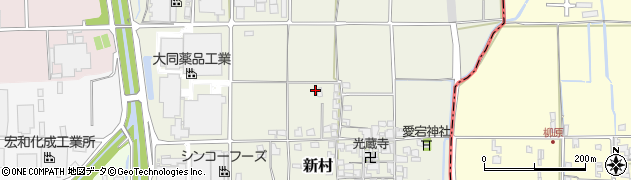奈良県葛城市新村周辺の地図