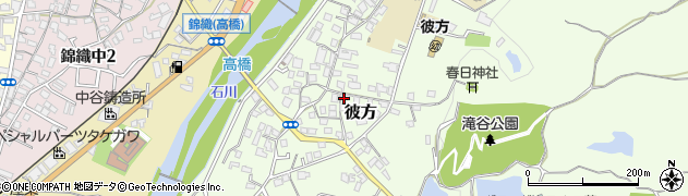 大阪府富田林市彼方458周辺の地図