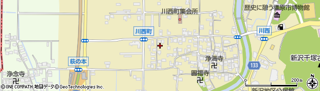 奈良県橿原市川西町340-4周辺の地図