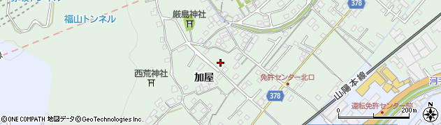 広島県福山市津之郷町加屋周辺の地図