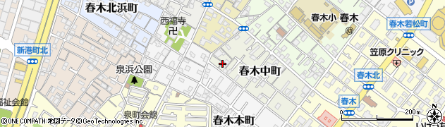 岡本クリーニング店周辺の地図