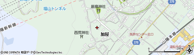 広島県福山市津之郷町加屋193周辺の地図
