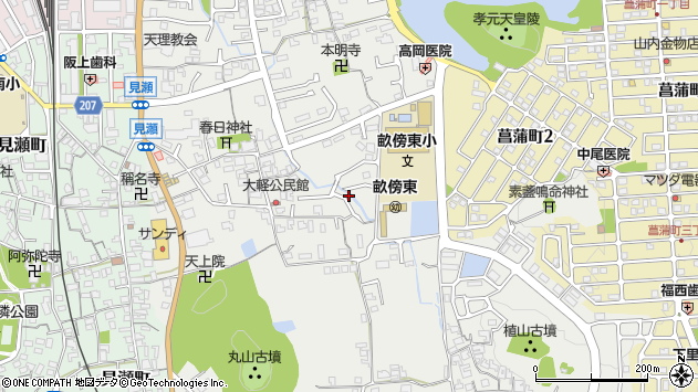 〒634-0044 奈良県橿原市大軽町の地図