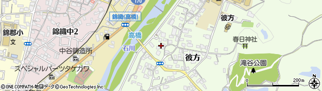 大阪府富田林市彼方491周辺の地図