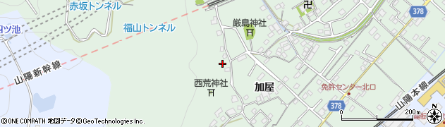 広島県福山市津之郷町加屋386周辺の地図