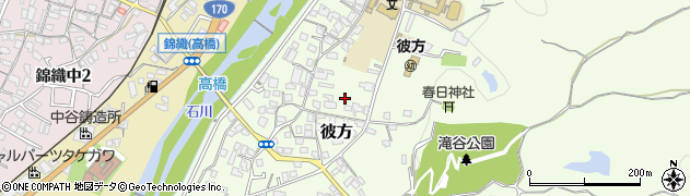 大阪府富田林市彼方周辺の地図