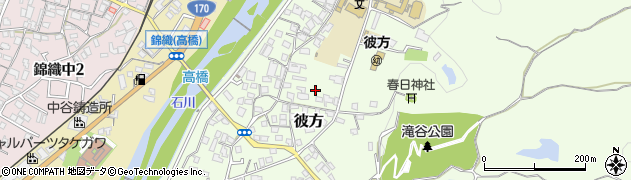 大阪府富田林市彼方周辺の地図
