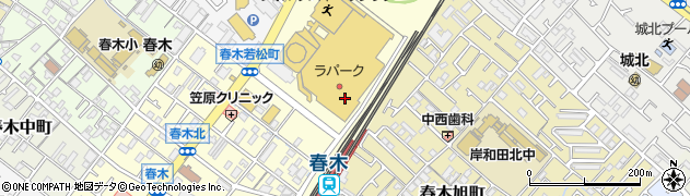 東京靴流通センター　ラパーク岸和田店周辺の地図
