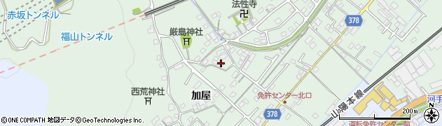 広島県福山市津之郷町加屋130周辺の地図