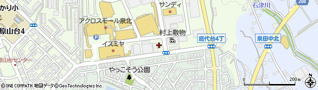 ファミリーマート泉北敷物団地店周辺の地図