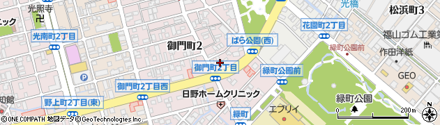 福山ガス株式会社　福山ガスプラザ周辺の地図
