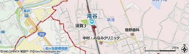 大阪府富田林市周辺の地図