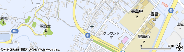 岡山県浅口市寄島町9564-1周辺の地図