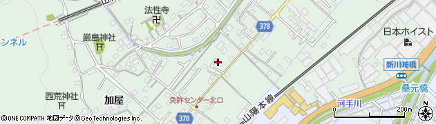 広島県福山市津之郷町加屋106周辺の地図