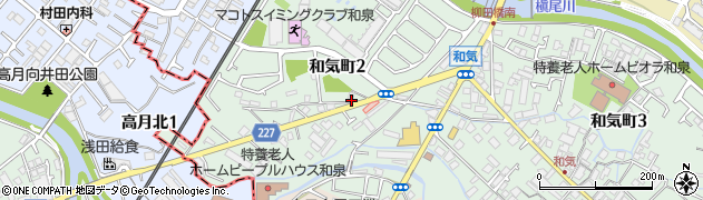 和気7号公園周辺の地図
