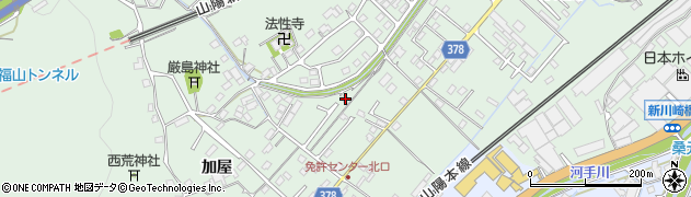 広島県福山市津之郷町加屋151周辺の地図