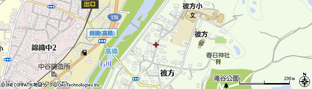 大阪府富田林市彼方512周辺の地図
