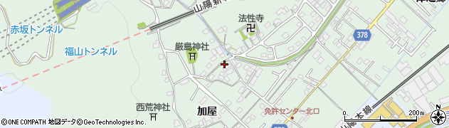 広島県福山市津之郷町加屋131周辺の地図