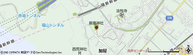広島県福山市津之郷町加屋187周辺の地図