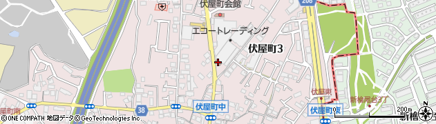 和泉伏屋郵便局周辺の地図
