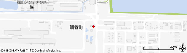 岡山県笠岡市鋼管町周辺の地図